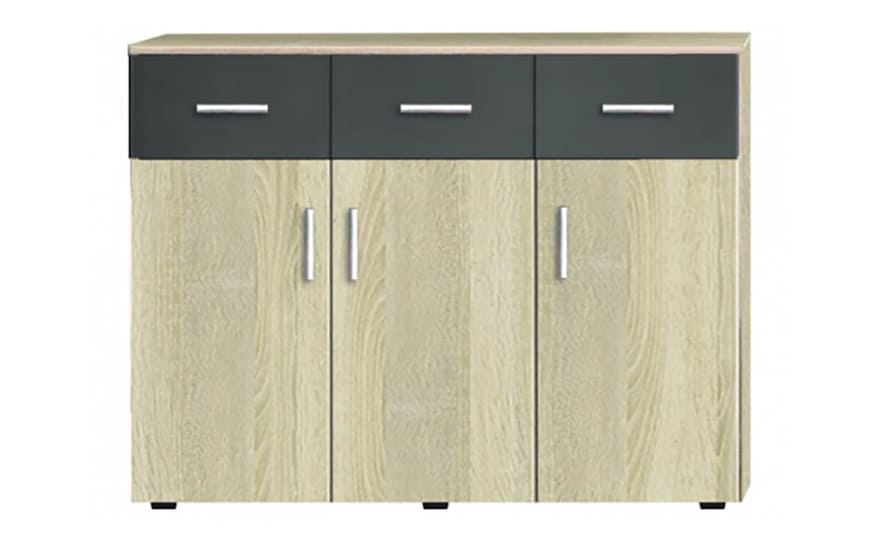 Комод Франческа, дуб сонома/антрацит