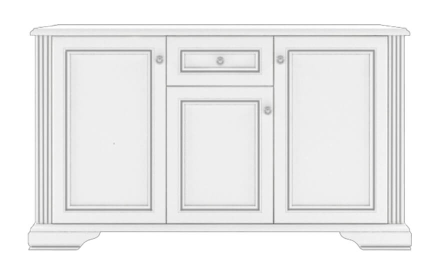 Комод Вайт 3D1S