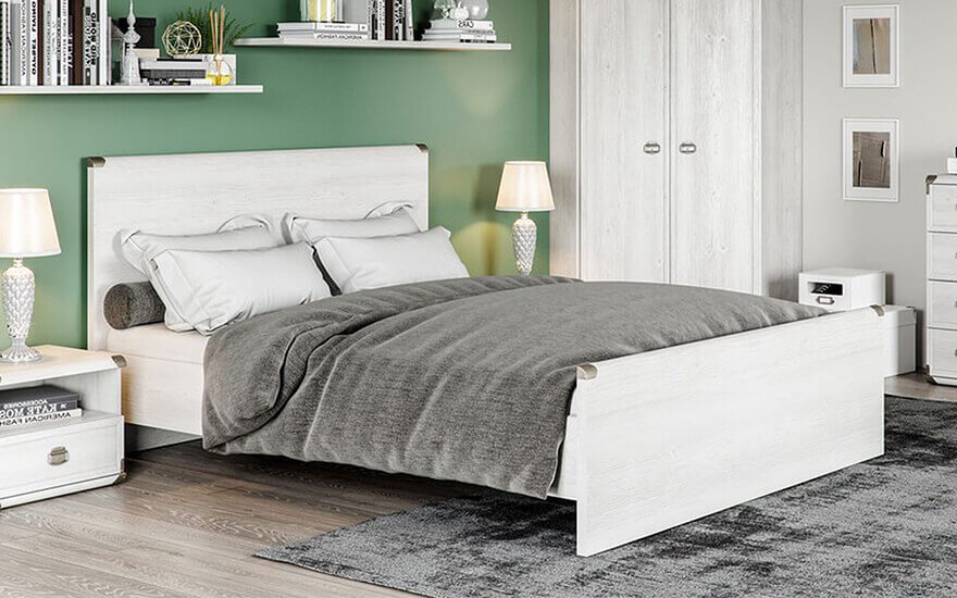 Кровать Индиана 120 сосна с основанием