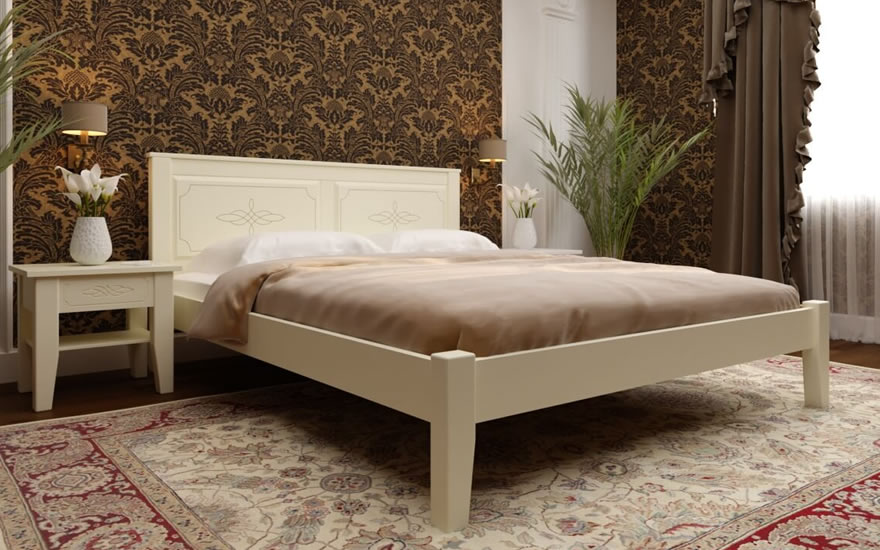 Ліжко Майя з низьким ізніжжям Сосна