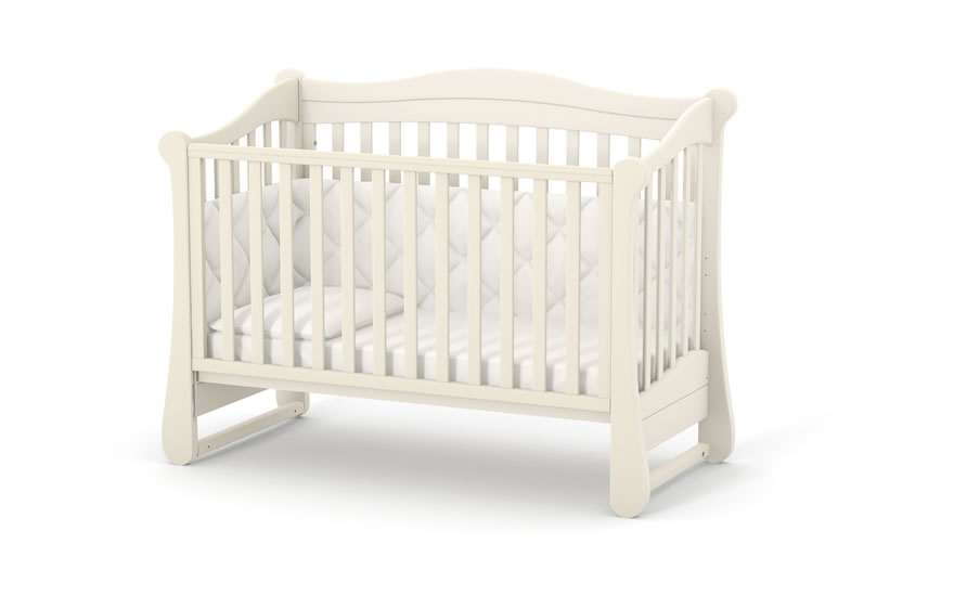 Ліжечко дитяче ЛД-18 без шухляди (колір слонова кістка)