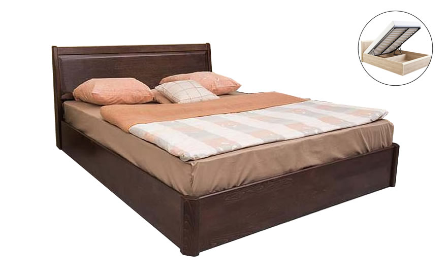 Ліжко Сіті з фільонкою і механізмом (бук)