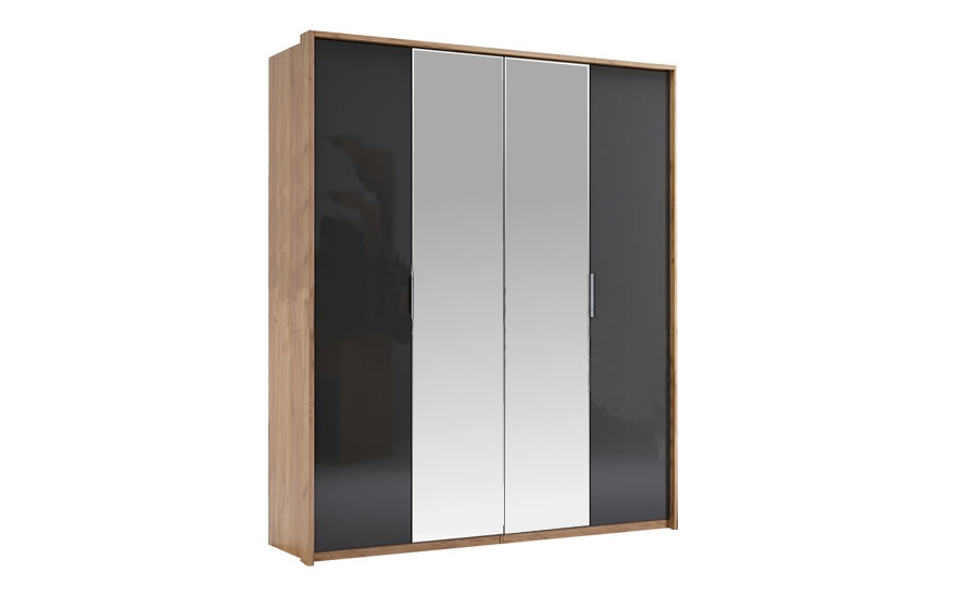 Шкаф Луна 4-дверный с зеркалом