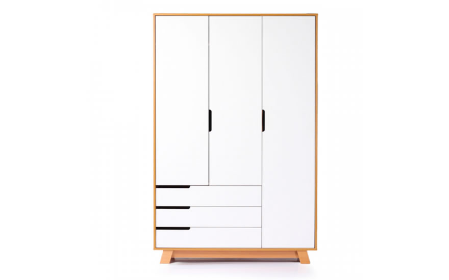 Шафа Манхеттен 1200 з шухлядами (біло-буковий)