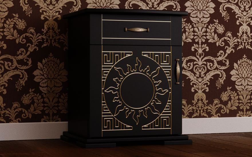 Тумба приліжкова Еліт дубовий шпон