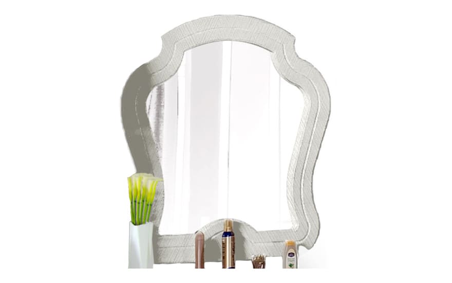 Зеркало Соната, белый/сливочный браш