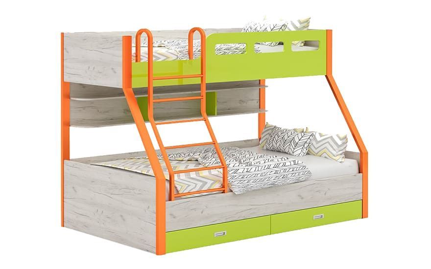 Ліжко двоярусне Сіті МДФ, С36