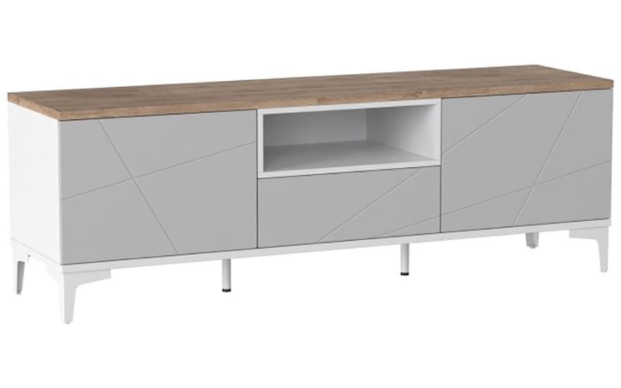 Тумба ТВ Picassa, пепельный софт