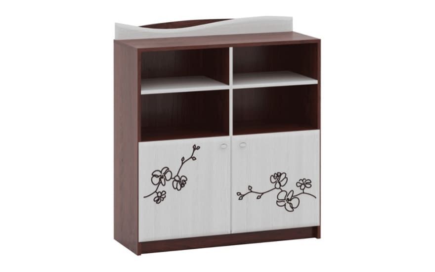 Тумба-стелаж Орхідея 90, горіх ОР09