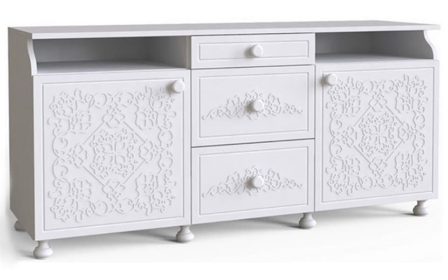 Тумба ТВ Amelie, белый супермат